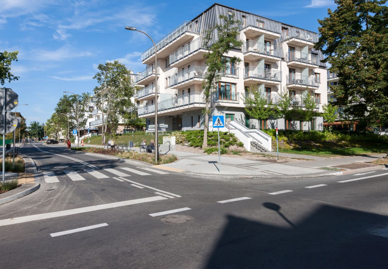 Ferienwohnung in Świnoujście - Appartment Aquamarina 2/9 mit Schlafzimmer und terrasse