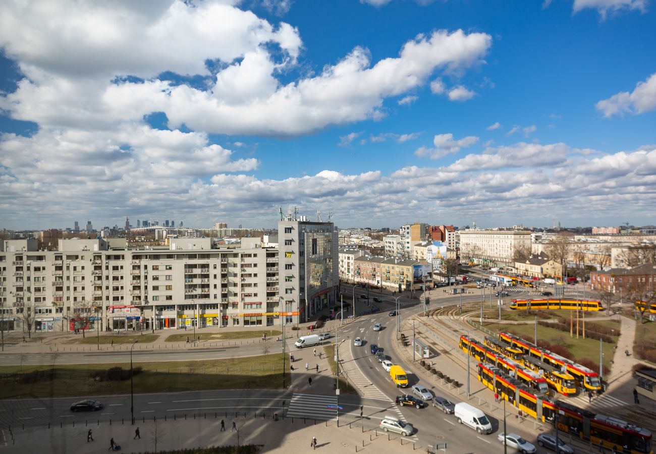 Ferienwohnung in Warszawa - Zwei-Schlafzimmer Appartment mit Balkon Rondo Wiatraczna 207