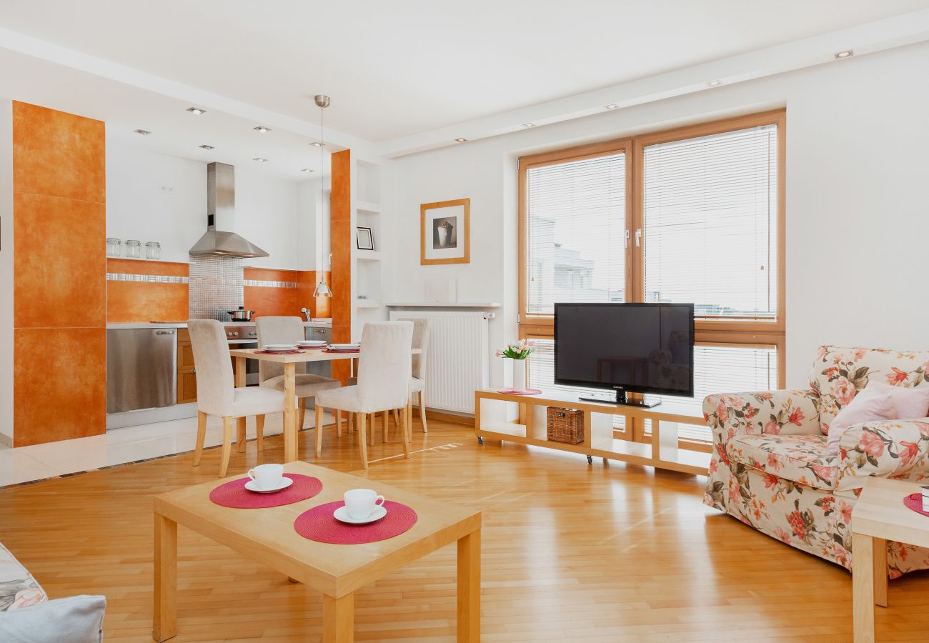 Ferienwohnung in Warszawa - Appartment Wilanowska 91 | WiFi, Garage, Fitnessraum, Haustiere erlaubt