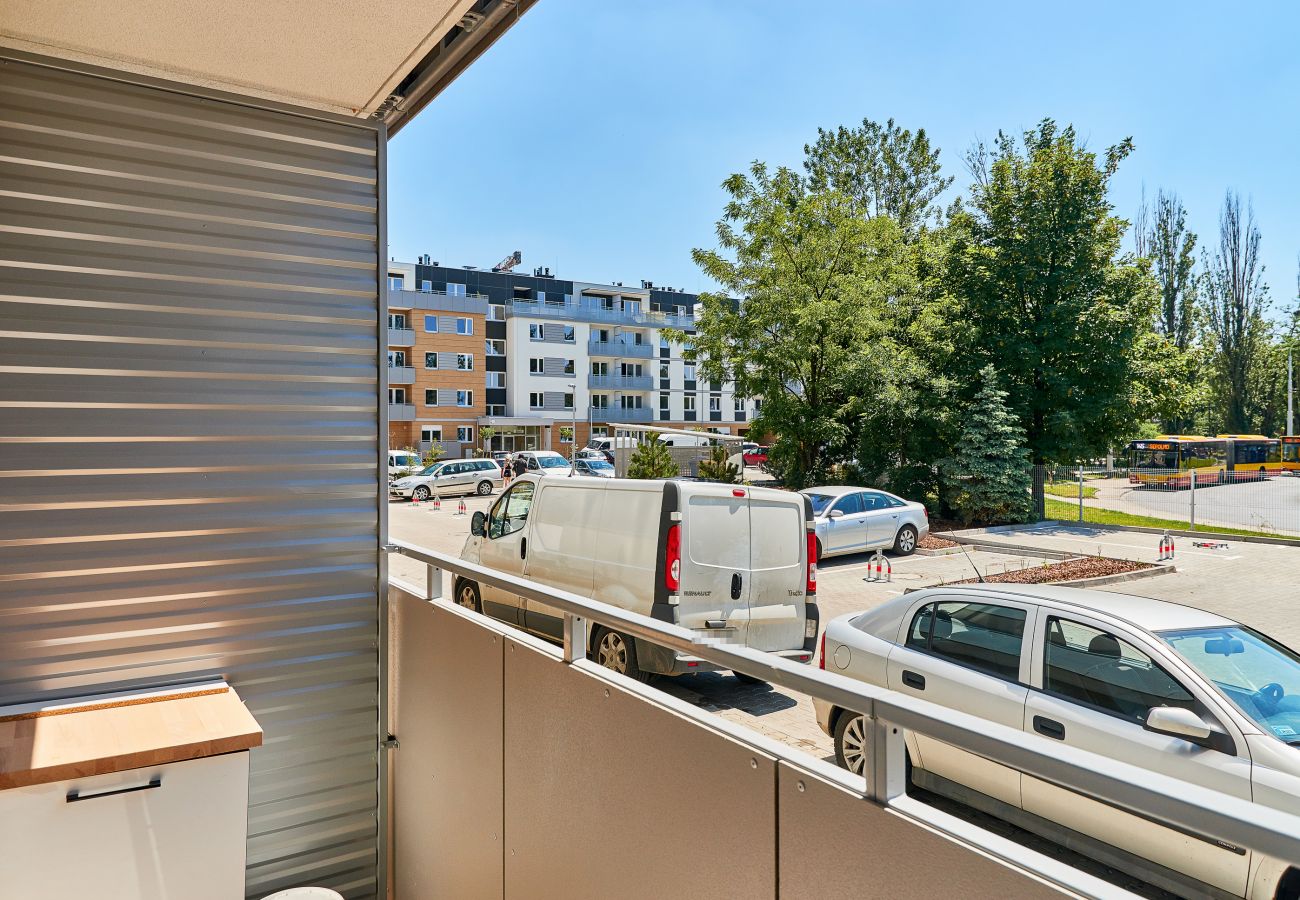 balkon, blick, blick vom balkon, aussenansicht, wohnung, miete