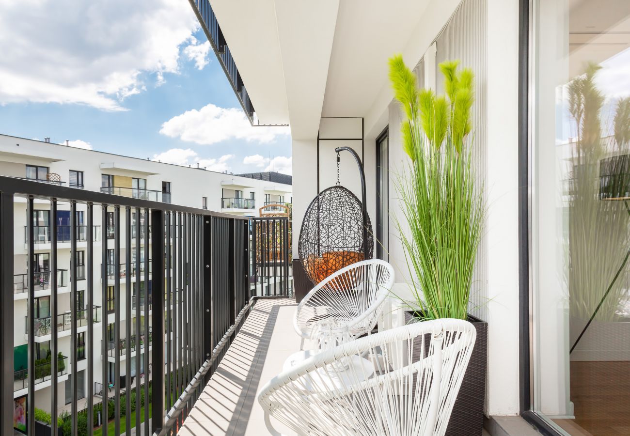 Ferienwohnung in Warszawa - Appartment Dygata 2/45 | WiFi, Klimaanlage, Garage, Terrasse