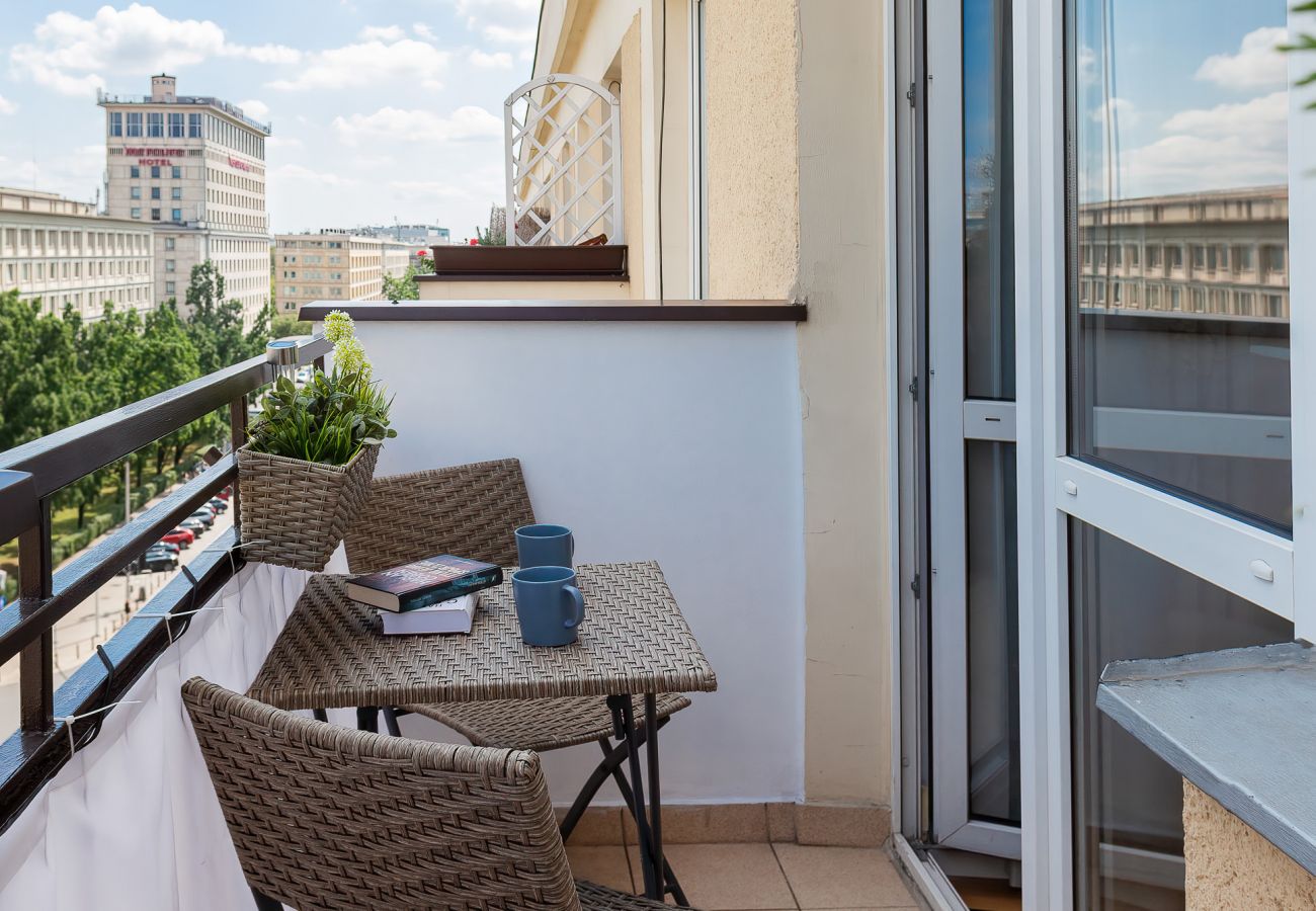 Ferienwohnung in Warszawa - Apartment City Center Krucza | 1 Schlafzimmer, Balkon