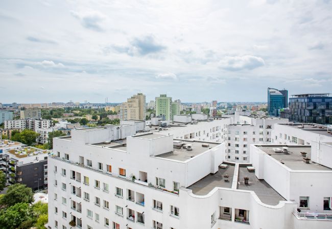 Ferienwohnung in Warszawa - Ein-Schlafzimmer Appartment mit Balkon Rondo Wiatraczna 207/125