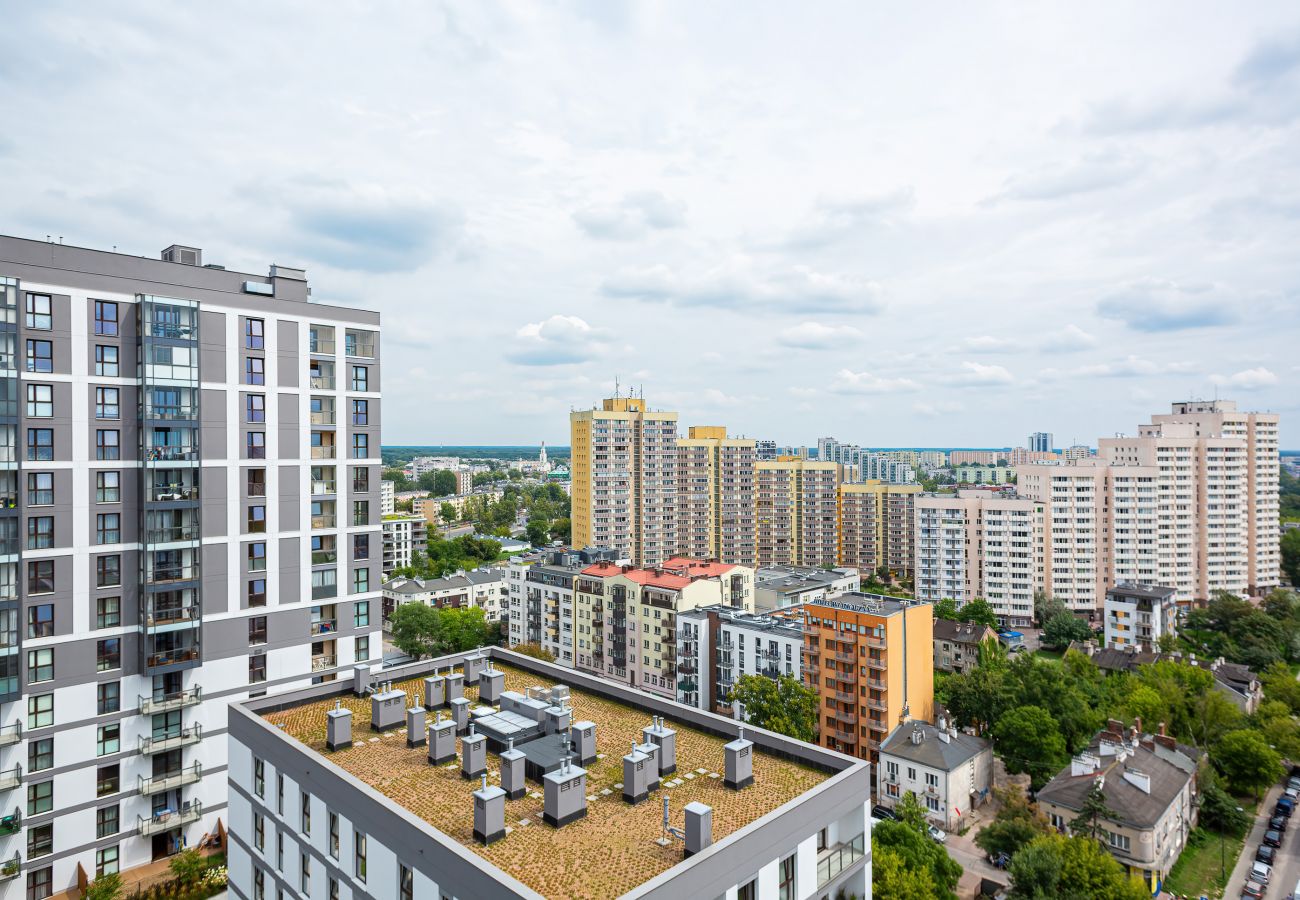 Ferienwohnung in Warszawa - Zwei-Schlafzimmer Appartment mit Balkon Rondo Wiatraczna 139