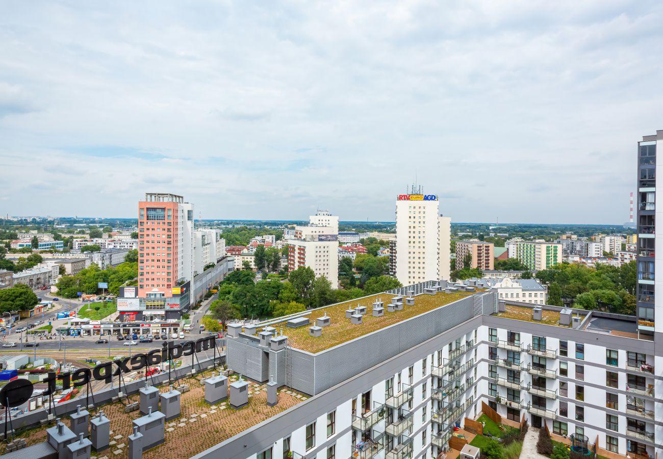 Ferienwohnung in Warszawa - Zwei-Schlafzimmer Appartment mit Balkon Rondo Wiatraczna 139