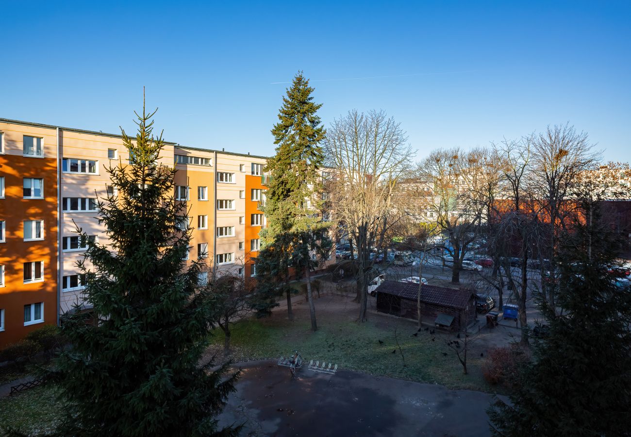 Studio in Warszawa - Studio mit Doppelbett und Balkon | Księcia Trojdena