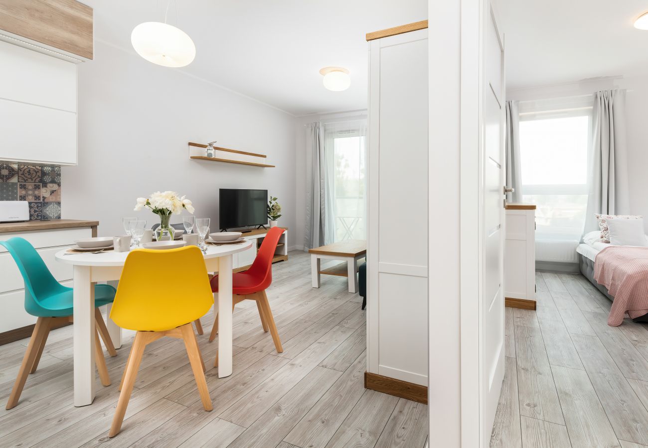 Ferienwohnung in Gdańsk - 1 bedroom, Sucha 31 street, balcony, parking