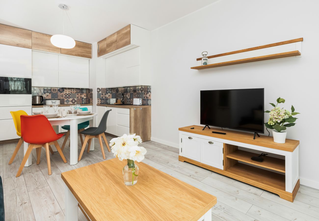 Ferienwohnung in Gdańsk - 1 bedroom, Sucha 31 street, balcony, parking