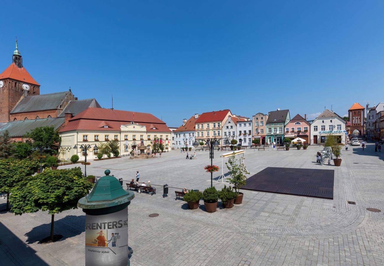 Wohnung, Miete, Aussicht, Marktplatz, Kościuszki-Platz, Darłowo, Sommer, Urlaub