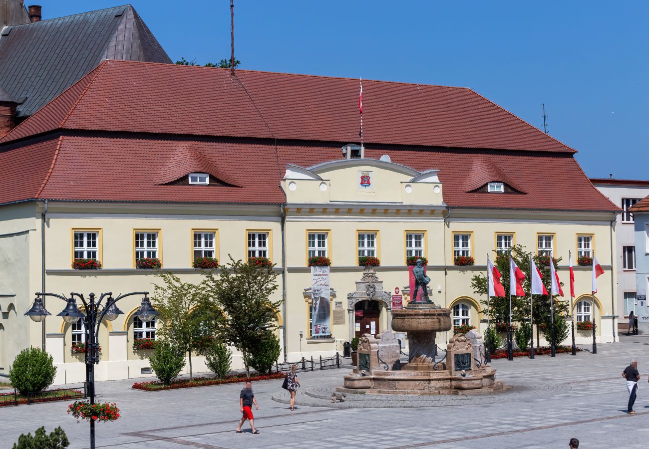 Wohnung, Miete, Aussicht, Marktplatz, Kościuszki-Platz, Darłowo, Sommer, Urlaub