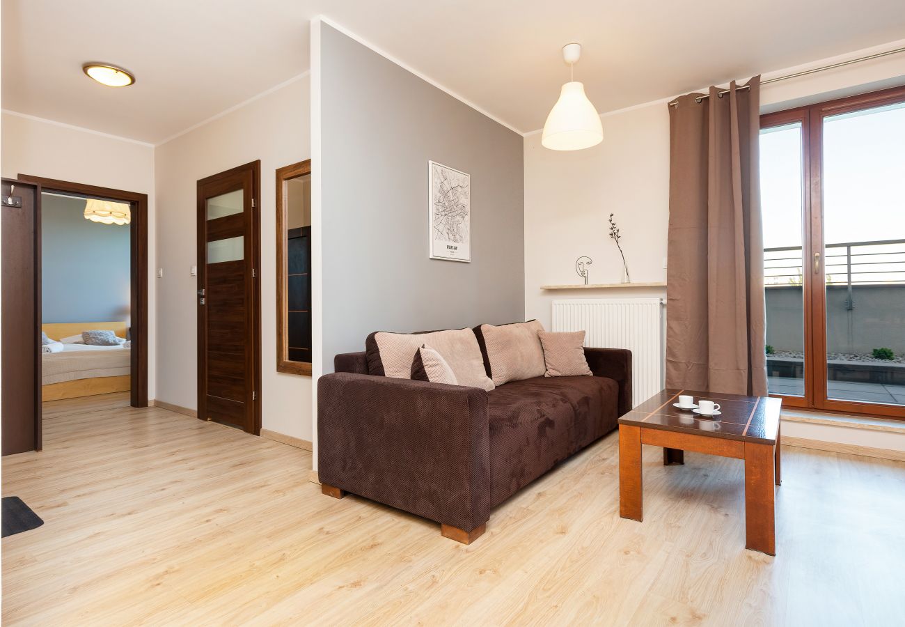 Ferienwohnung in Warszawa - Wohnung Kijowska 7/27 mit einer Terrasse & Parkplatz | Warschau Praga Północ