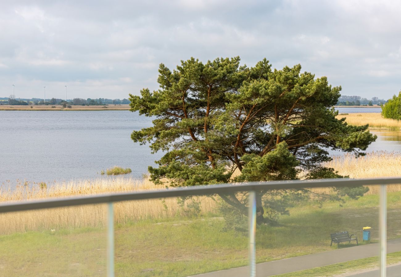 Terrasse, Wohnung, draußen, Stühle, Tisch, Blick, Seeblick, Miete, Rogowo