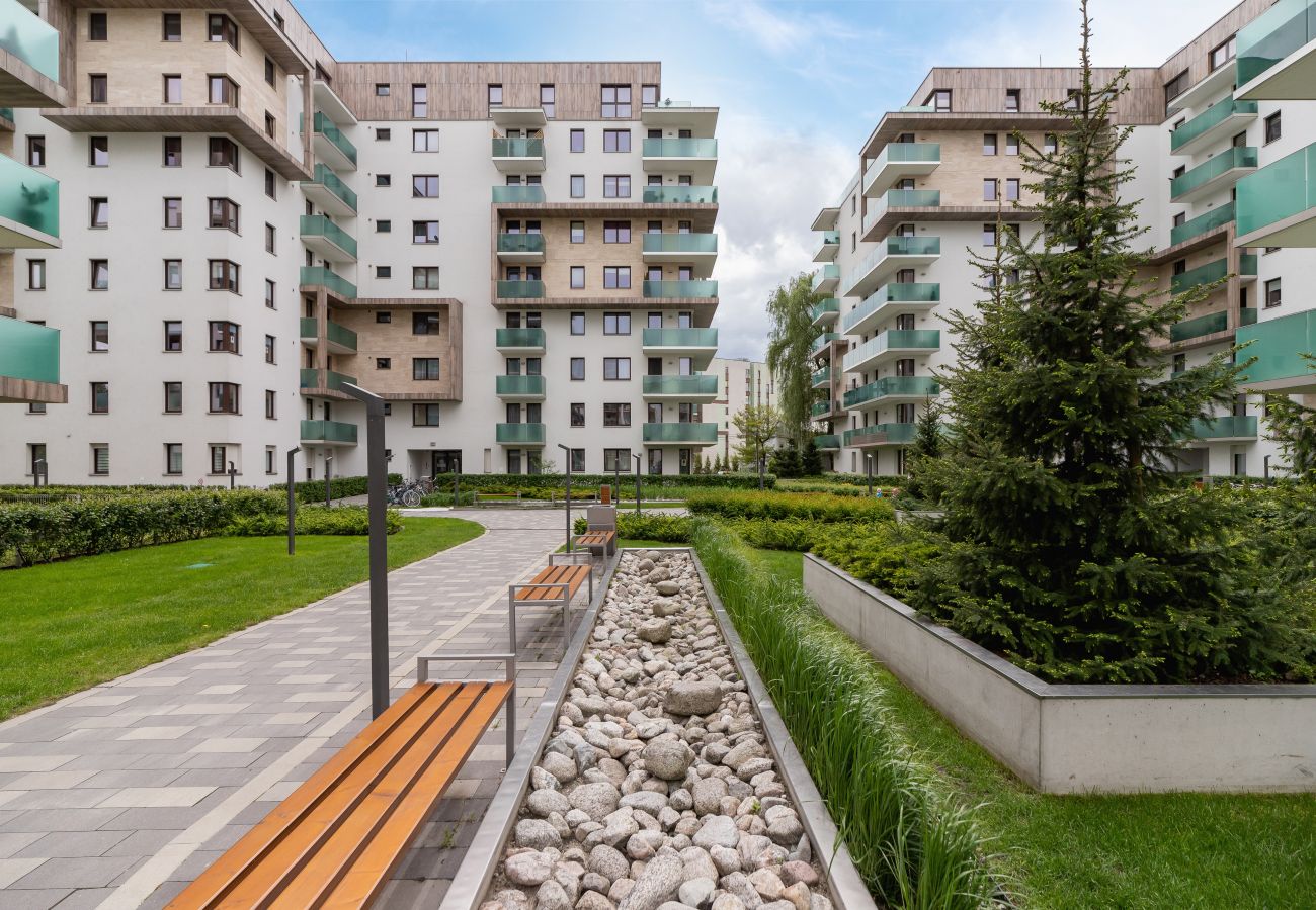 Ferienwohnung in Kraków -  Cystersów 20C / 29, Apartment mit 2 Schlafzimmern, Parkplatz und Balkon, Krakau