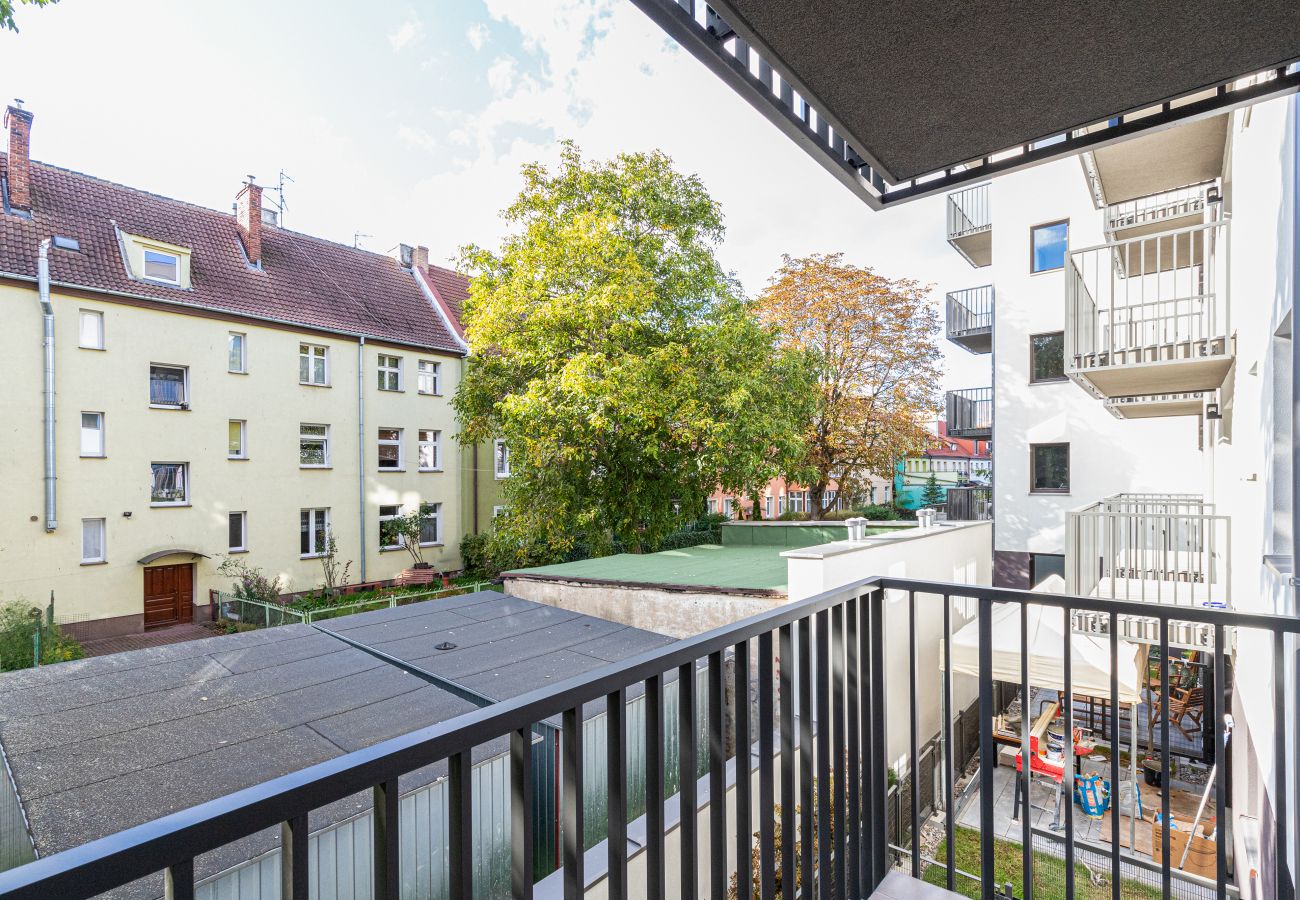 Ferienwohnung in Gdańsk - Danzig Kliniczna 5B / 36 | 1 Schlafzimmer, Balkon & Parkplatz