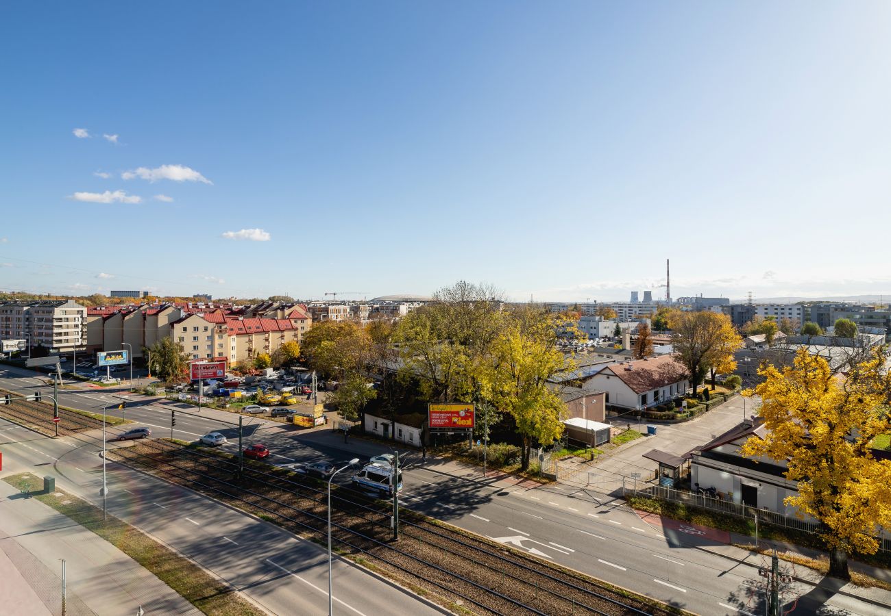 Ferienwohnung in Kraków - Mogilska 120B/41, Prestige-Wohnung mit 2 Schlafzimmern und Parkplatz, Krakau