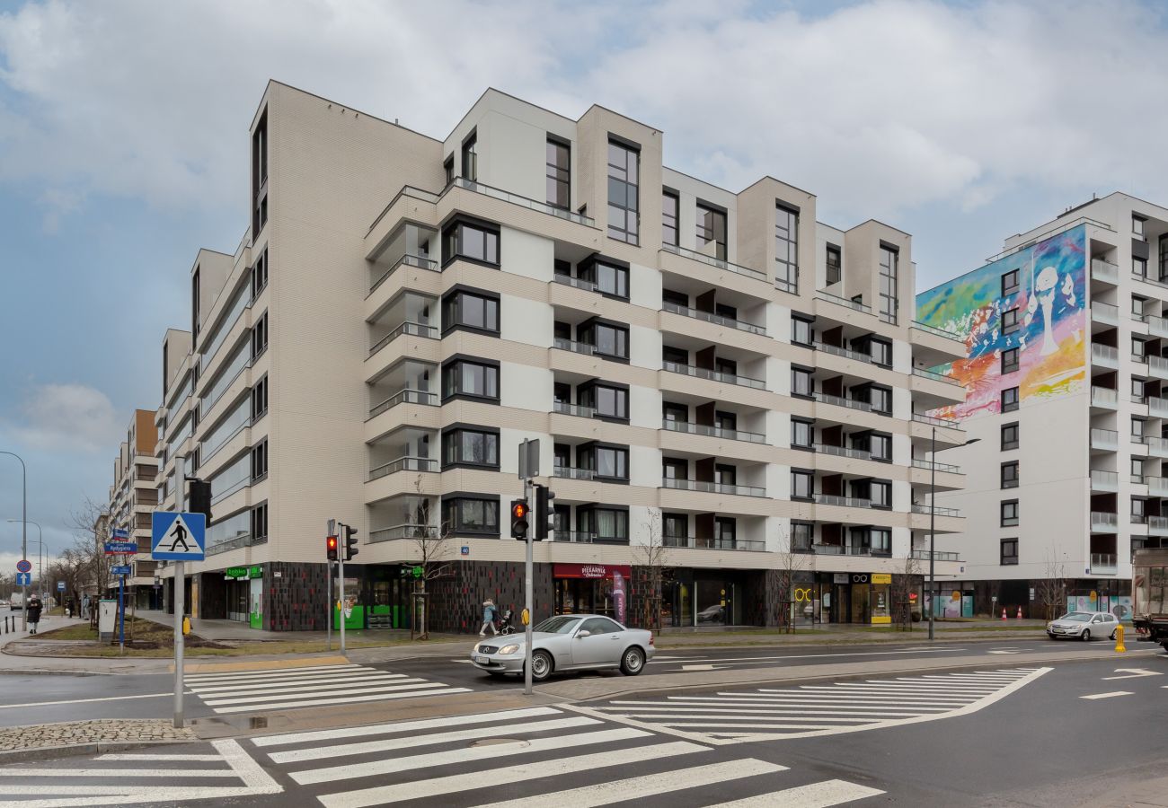 Ferienwohnung in Warszawa - Powązkowska 40/40, 1 Schlafzimmer, Warschau Żoliborz