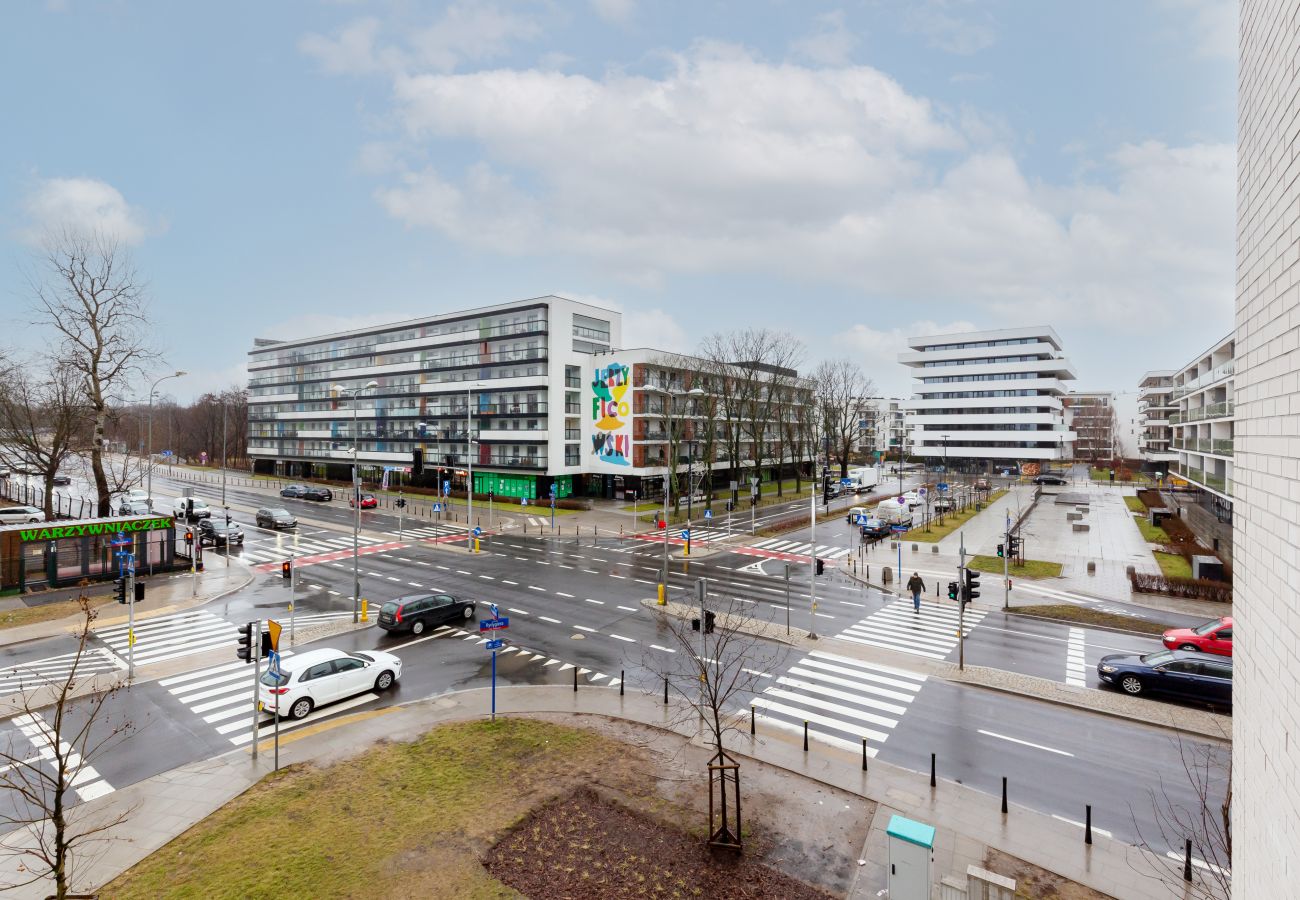 Ferienwohnung in Warszawa - Powązkowska 40/40, 1 Schlafzimmer, Warschau Żoliborz