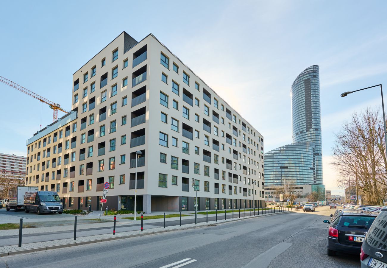 Ferienwohnung in Wrocław - Gwiaździsta 18, 1 Schlafzimmer, Balkon