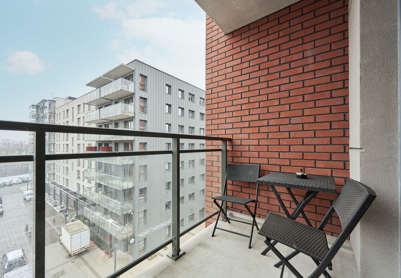 Ferienwohnung in Wrocław - 1 Schlafzimmer, Wohnung mit Balkon | Browary Wrocławskie 230