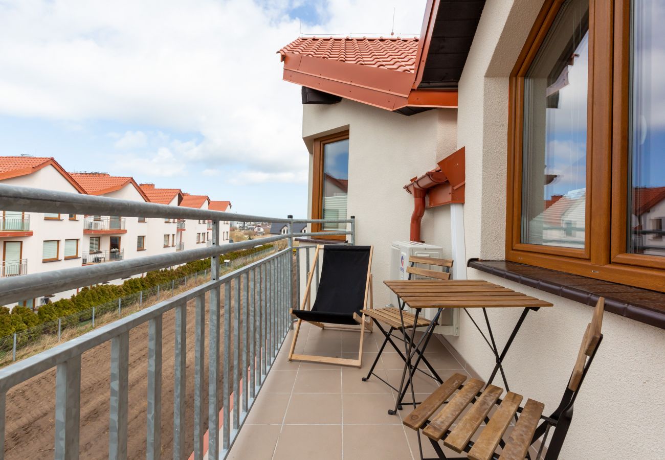 Ferienwohnung in Darłowo - Darłówko Wschodnie, Jagiellońska  4/21, 1 Schlafzimmer, Balkon