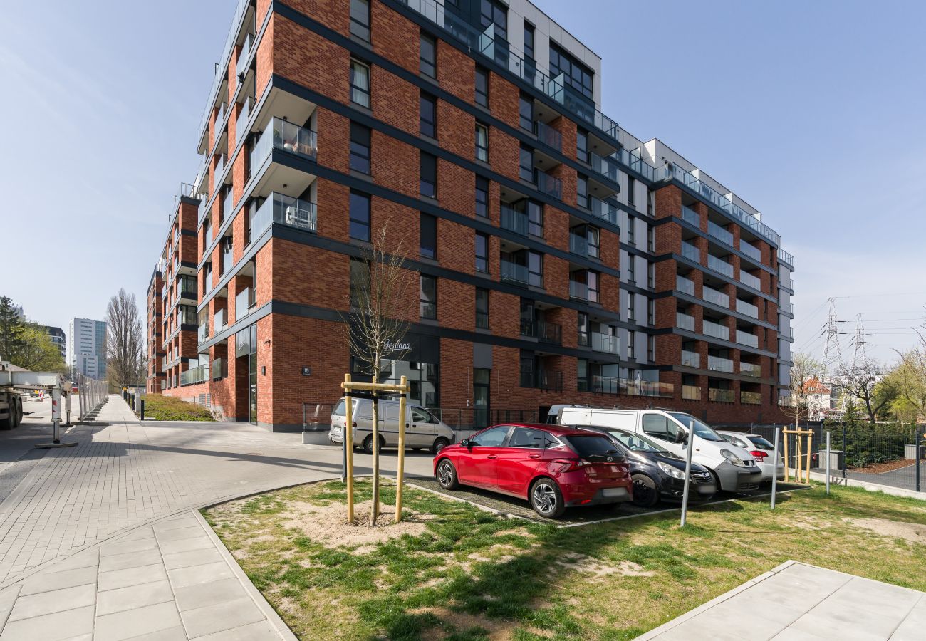 Ferienwohnung in Poznań - Św. Wawrzyńca 15/108, 1 Schlafzimmer, Balkon, Parkingplatz