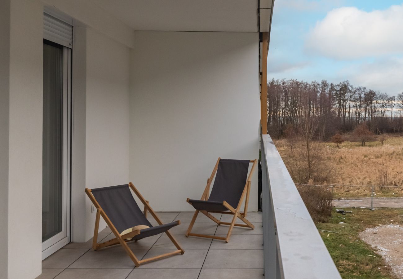 Ferienwohnung in Gąski - Nadbrzeżna 106D/25, 1 schlafzimmer mit balkon, Gąski