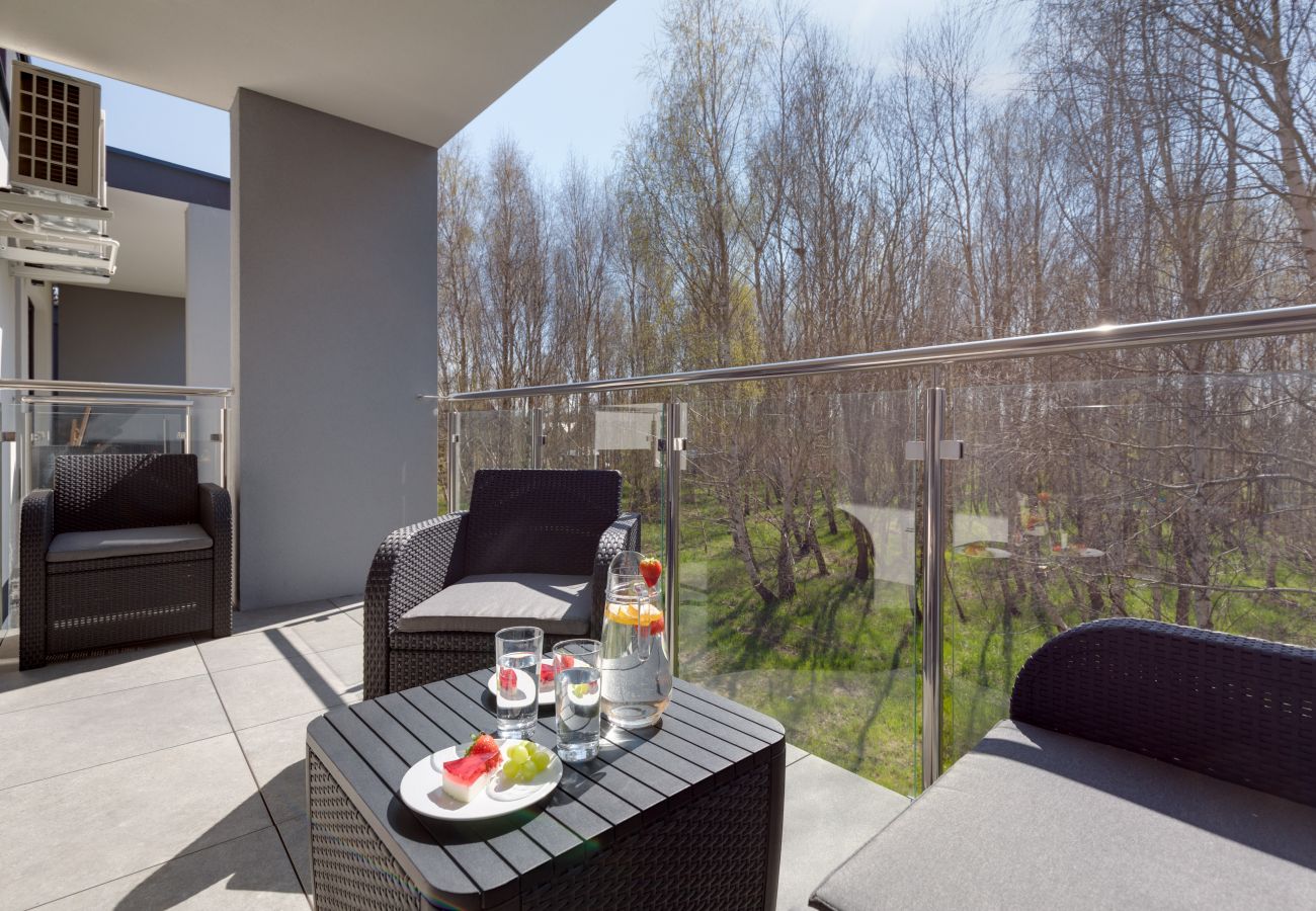 Ferienwohnung in Niechorze - Zaciszna 13/22, 1 Schlafzimmer, Balkon