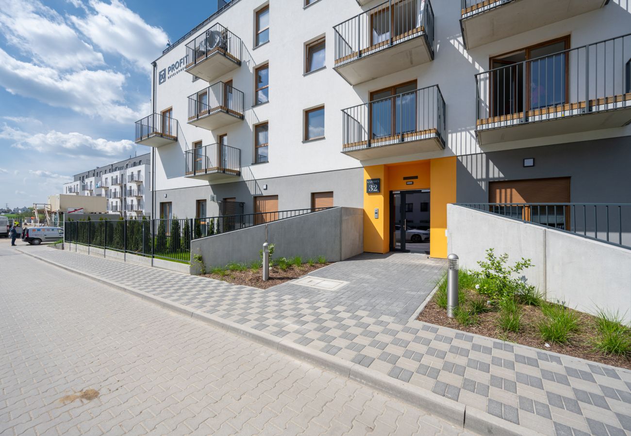 Ferienwohnung in Wrocław - Kajdasza 32 | Moderne Ein-Zimmer-Wohnung mit Terrasse und Parkplatz