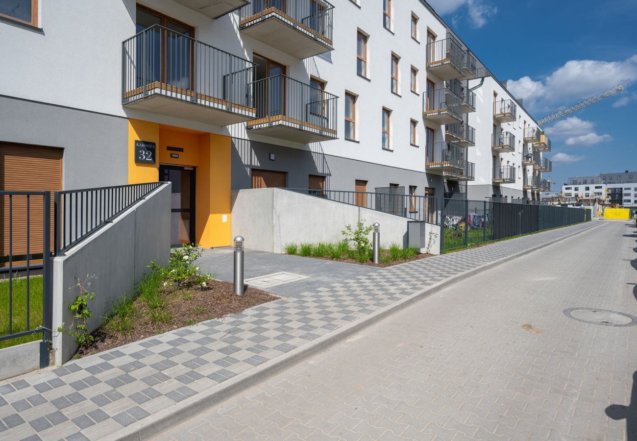 Ferienwohnung in Wrocław - Kajdasza 32 | Moderne Ein-Zimmer-Wohnung mit Terrasse und Parkplatz