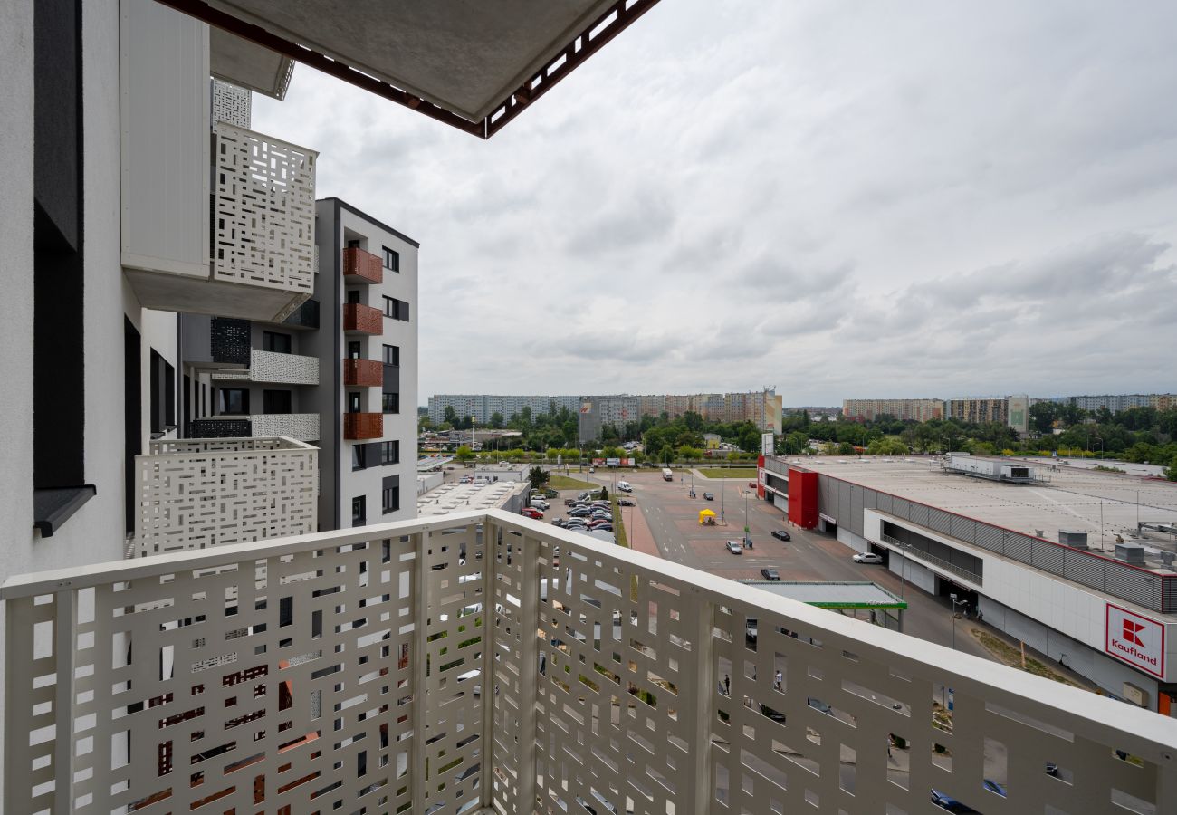 Ferienwohnung in Wrocław - Kamienna Anwesen Krzyki | Schicke 1-Schlafzimmer-Wohnung mit kostenlosem Parkplatz