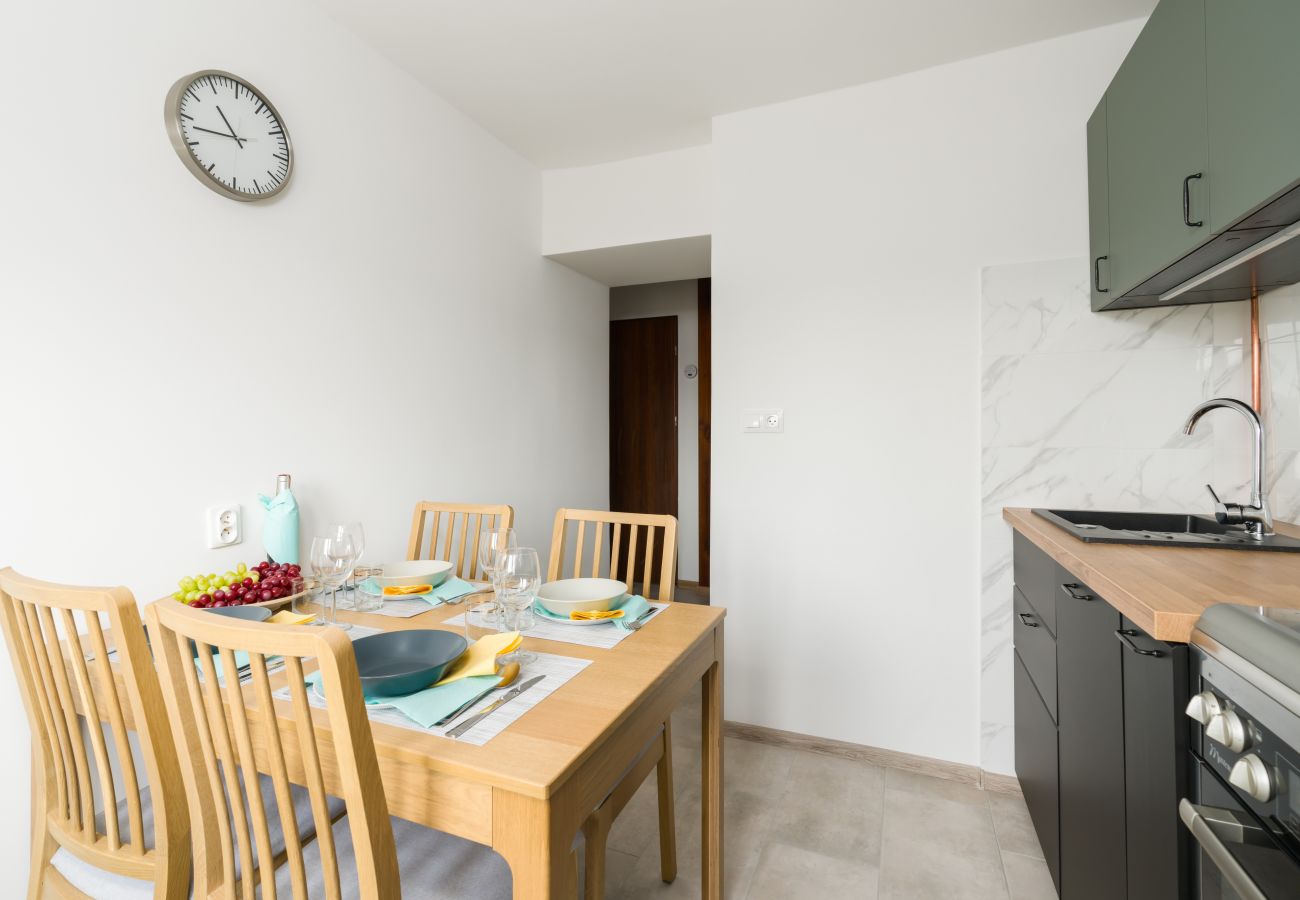 Ferienwohnung in Poznań - Dąbrowskiego 132, 1 Schlafzimmer, Balkon