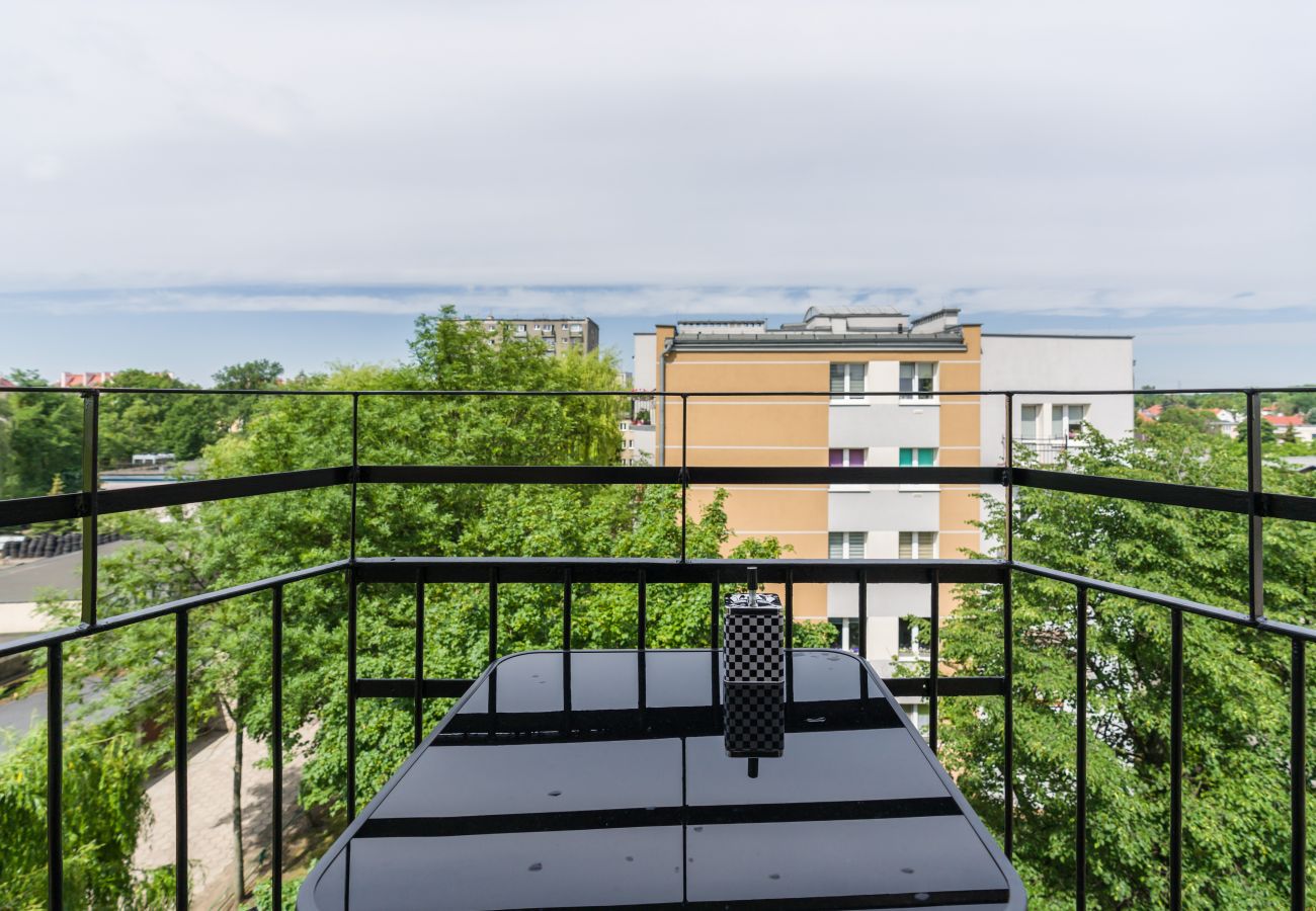 Ferienwohnung in Poznań - Dąbrowskiego 132, 1 Schlafzimmer, Balkon