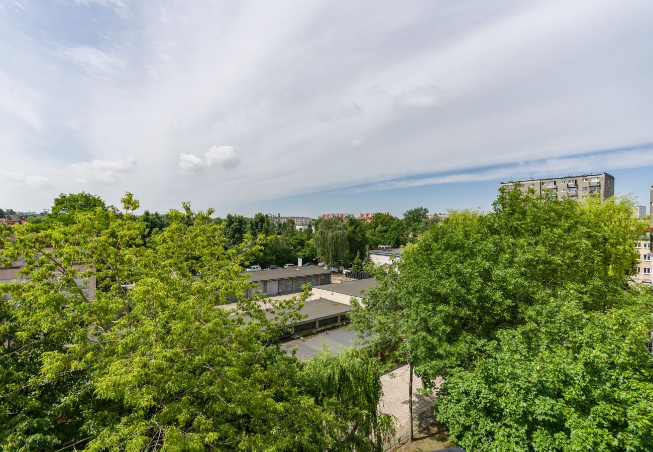 Ferienwohnung in Poznań - Dąbrowskiego 132, 1 Schlafzimmer, Balkon