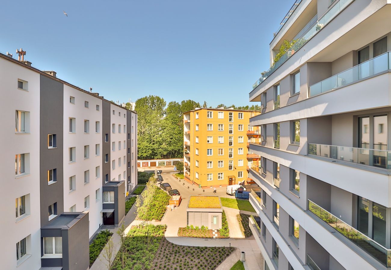 Ferienwohnung in Gdynia - Obrońców Wybrzeża 6/48, 1 Schlafzimmer, Balkon