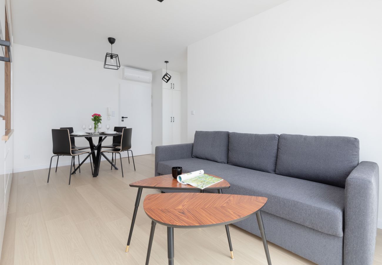 Ferienwohnung in Grzybowo - Grundstück Kapitanska 16C/36 | Wifi, Schlafzimmer, Parkplatz, Balkon