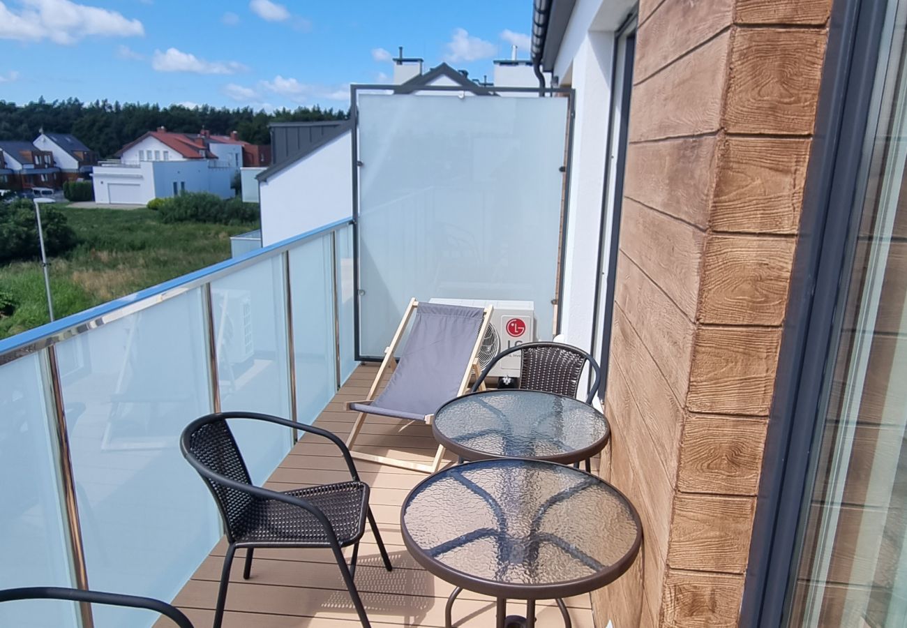 Ferienwohnung in Grzybowo - Grundstück Kapitanska 16C/36 | Wifi, Schlafzimmer, Parkplatz, Balkon