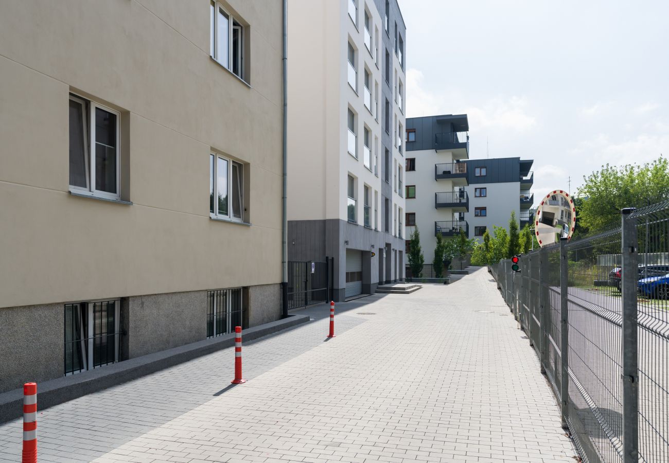 Ferienwohnung in Poznań - Niedziałkowskiego 25A/19, 1 Schlafzimmer, Klimaanlage, Parkplatz