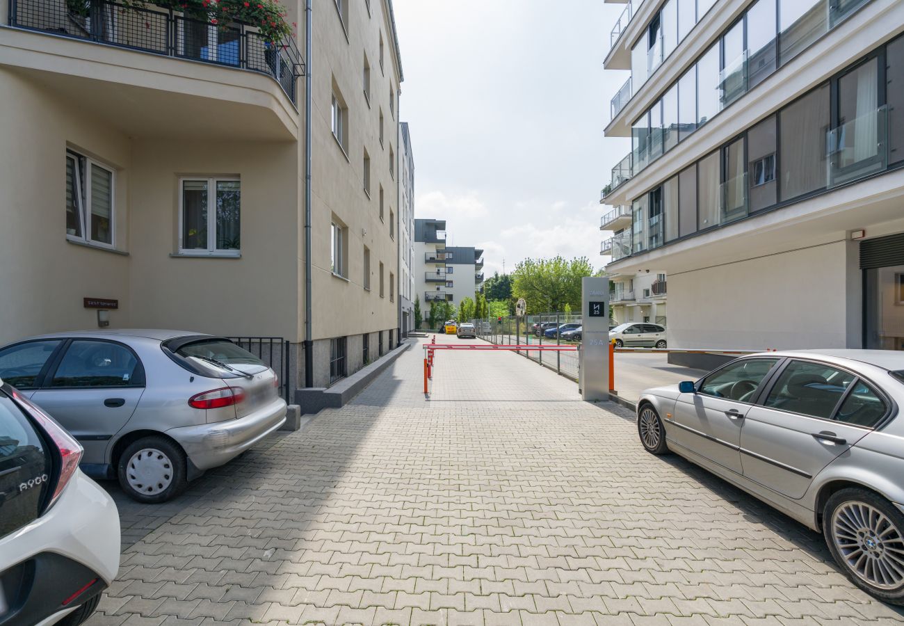 Ferienwohnung in Poznań - Niedziałkowskiego 25A/19, 1 Schlafzimmer, Klimaanlage, Parkplatz