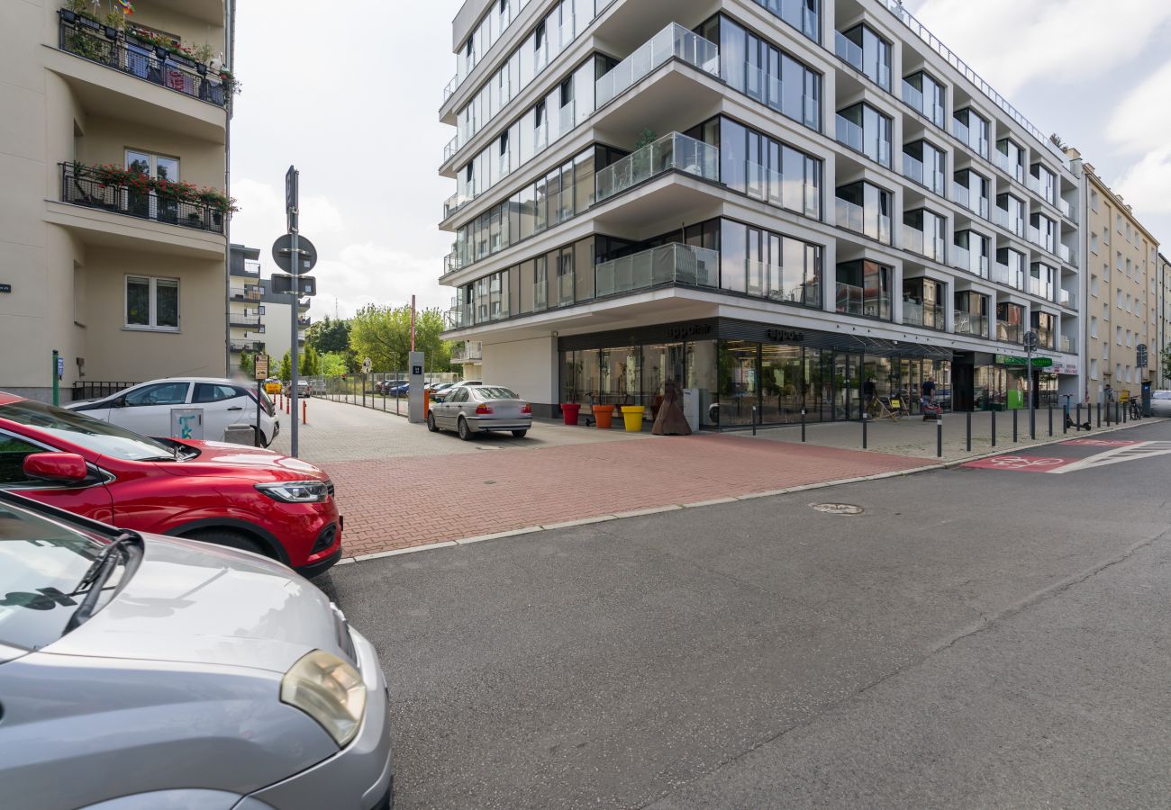 Ferienwohnung in Poznań - Niedziałkowskiego 25A/20, 1 Schlafzimmer, Klimaanlage, Parkplatz