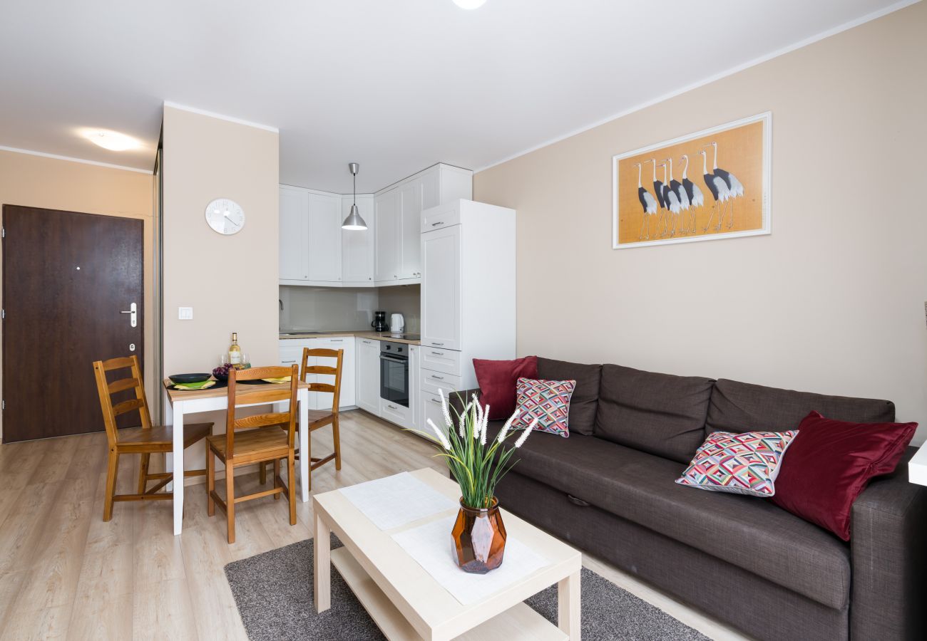 Ferienwohnung in Poznań - Wohnung Czarnieckiego 4E/6, 1 Schlafzimmer, Balkon, Posen