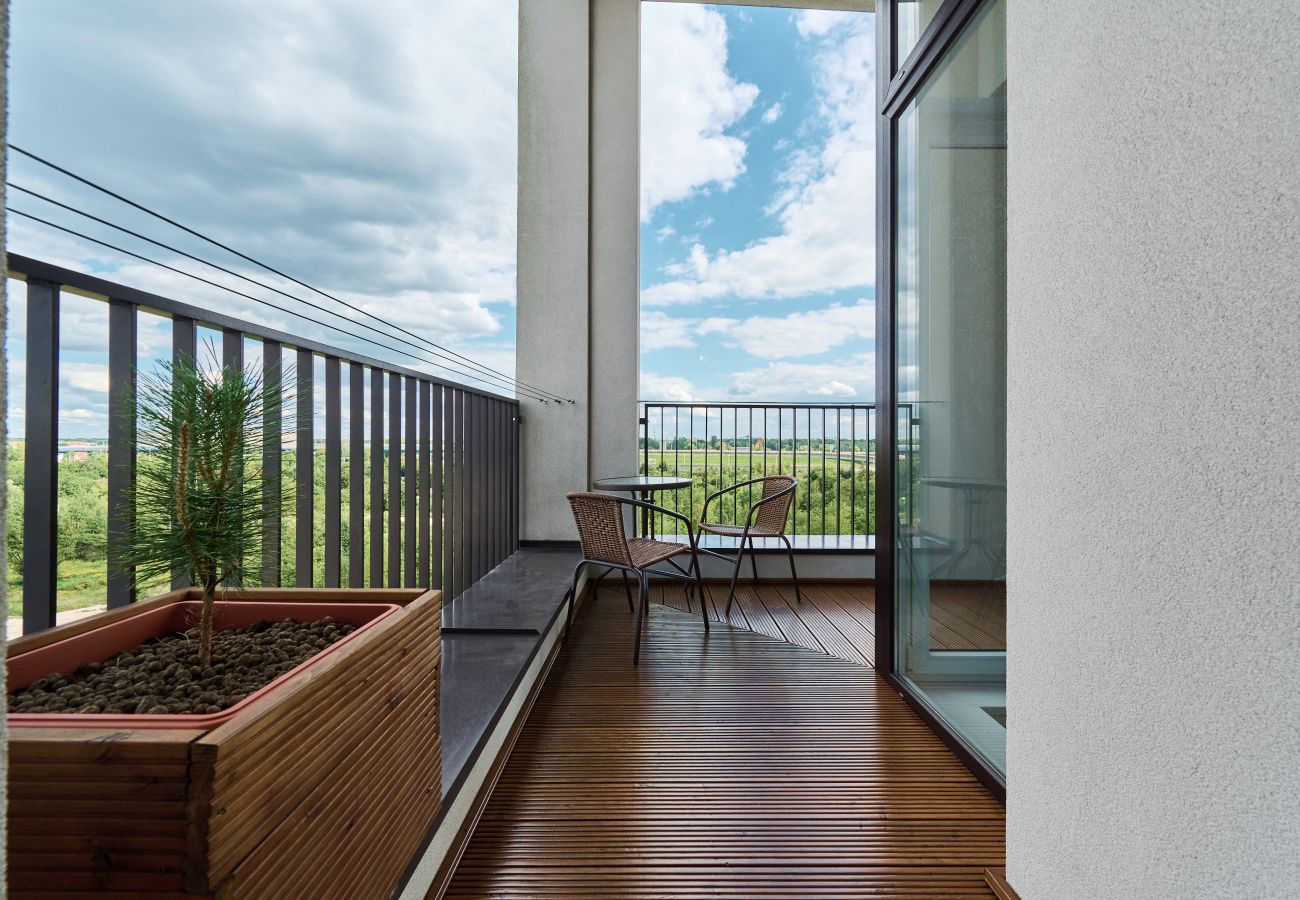 Ferienwohnung in Wrocław - Al. Architektów 16, 1 Schlafzimmer, Balkon