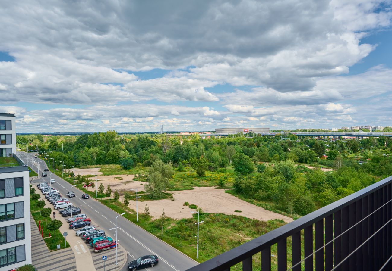 Ferienwohnung in Wrocław - Al. Architektów 16, 1 Schlafzimmer, Balkon