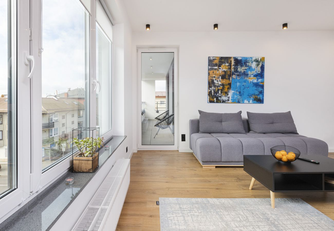 Ferienwohnung in Gdynia - Benisławskiego 8/16, Wifi, 1 Schlafzimmer, Balkon, Parkplatz, Gdynia