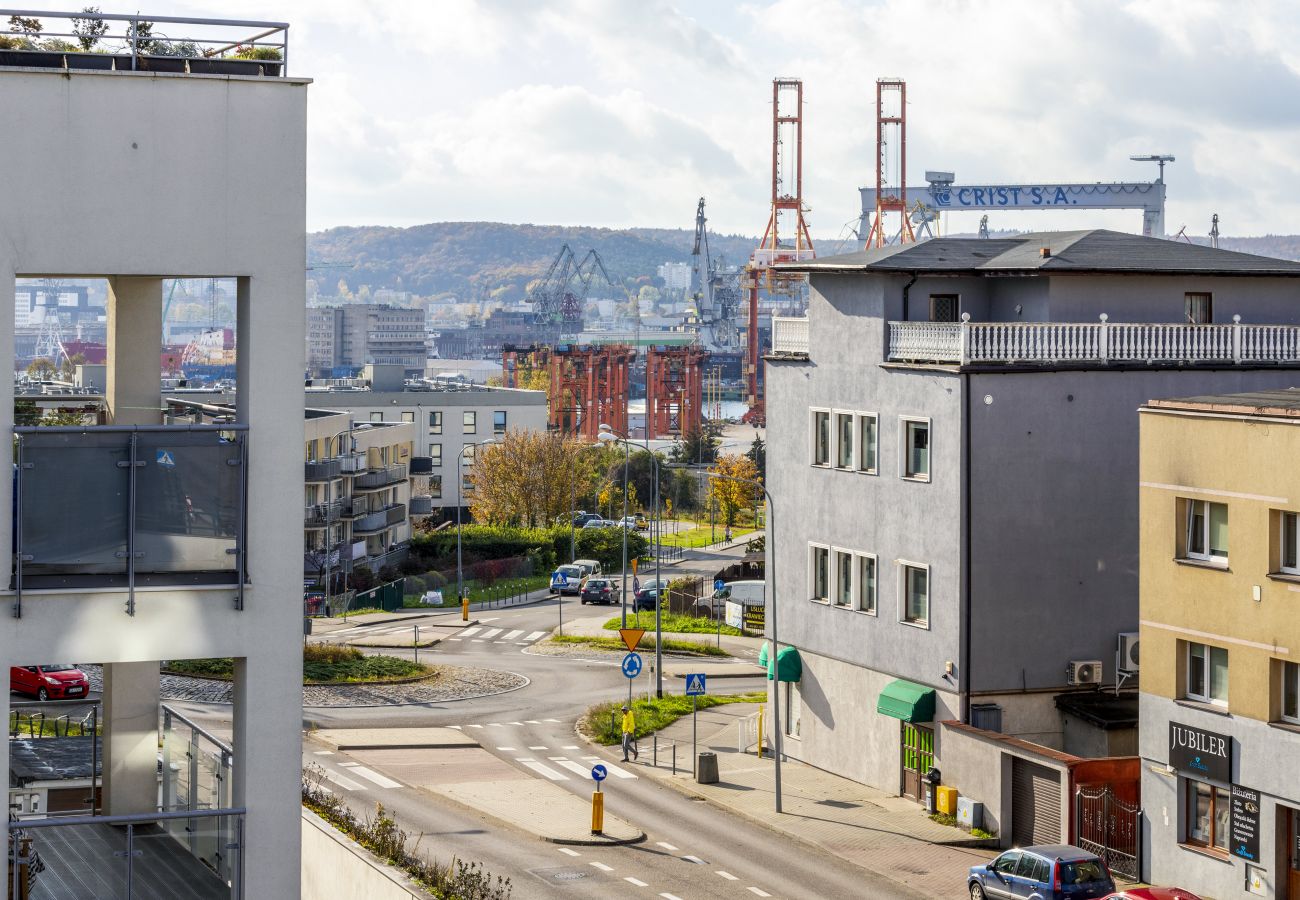 Ferienwohnung in Gdynia - Benisławskiego 8/16, Wifi, 1 Schlafzimmer, Balkon, Parkplatz, Gdynia