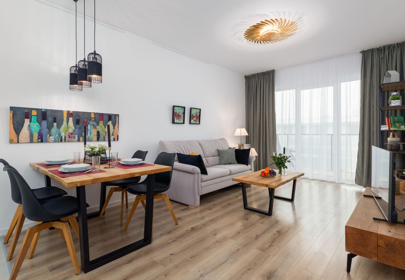 Ferienwohnung in Dziwnów - Spadochroniarzy 8A/34, 1 Schlafzimmer, Balkon, Parkplatz, Dziwnów