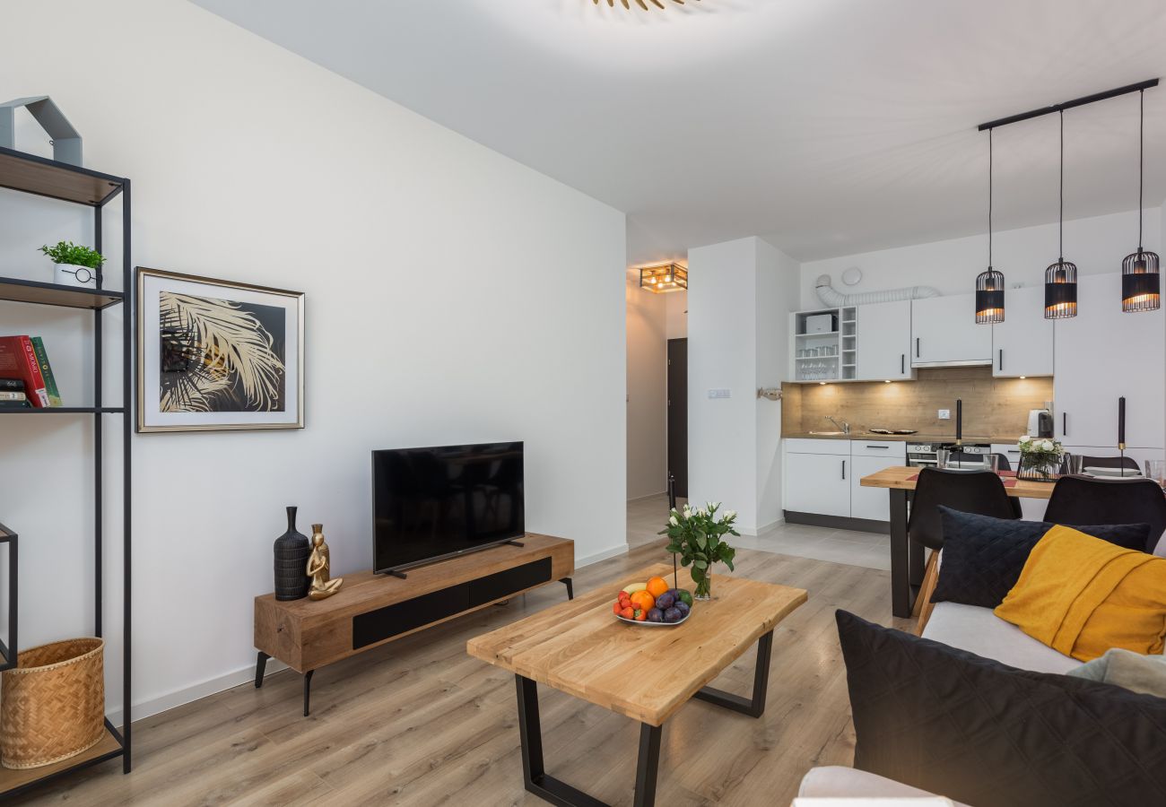 Ferienwohnung in Dziwnów - Spadochroniarzy 8A/34, 1 Schlafzimmer, Balkon, Parkplatz, Dziwnów