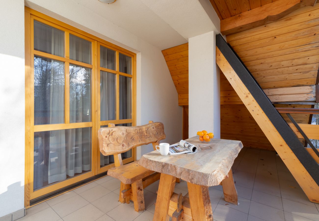 Ferienwohnung in Zakopane - Kaszelewskiego 7D/25 | Wifi, 1 Schlafzimmer, Balkon, Gym & Spa, Zakopane