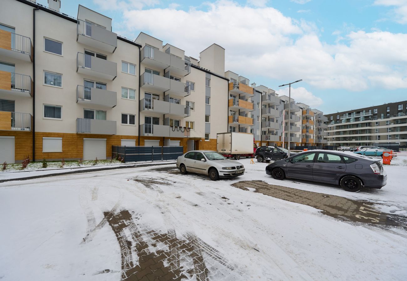 Ferienwohnung in Wrocław - Drabika 81/78 | 1 Schlafzimmer, Balkon, Parkplatz