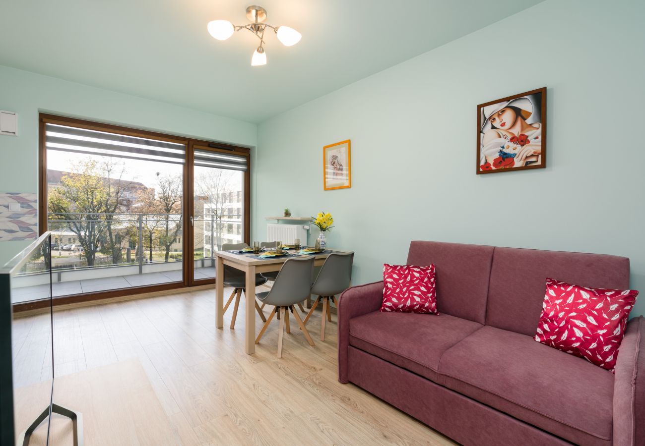 Ferienwohnung in Poznań - Bukowska 18/39 | Wifi, 1 Schlafzimmer, Balkon, Parkplatz, Posen