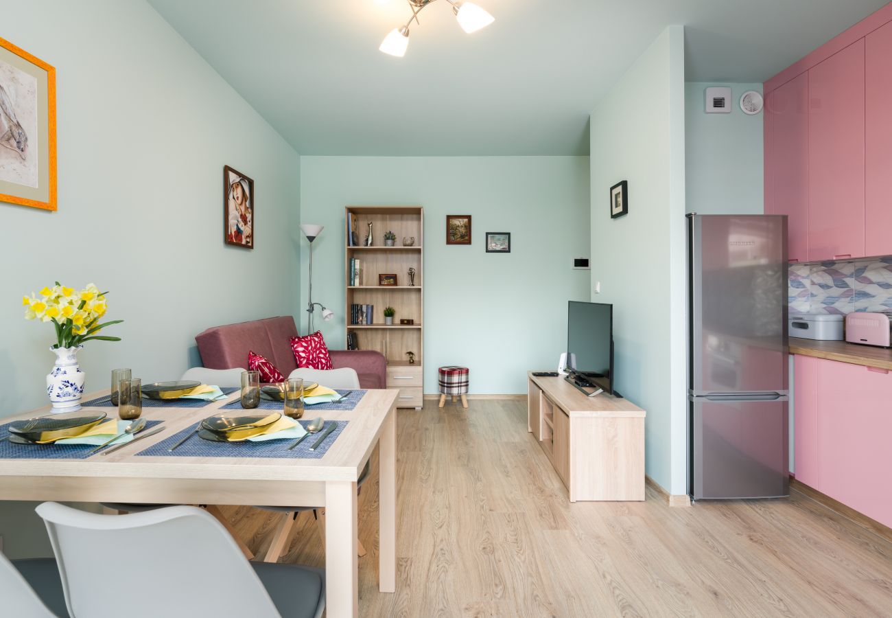 Ferienwohnung in Poznań - Bukowska 18/39 | Wifi, 1 Schlafzimmer, Balkon, Parkplatz, Posen